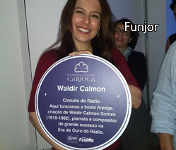 Entrega da placa da FUNJOR